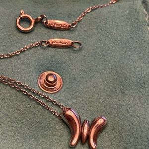 Tiffany silver Elsa Peretti butterfly necklace.